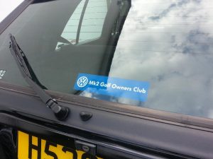 Mk2 Golf Owners Club Sticker - Club Name - Image 3