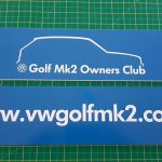 VW Golf Mk2 Owners Club Show Plates - NEW!